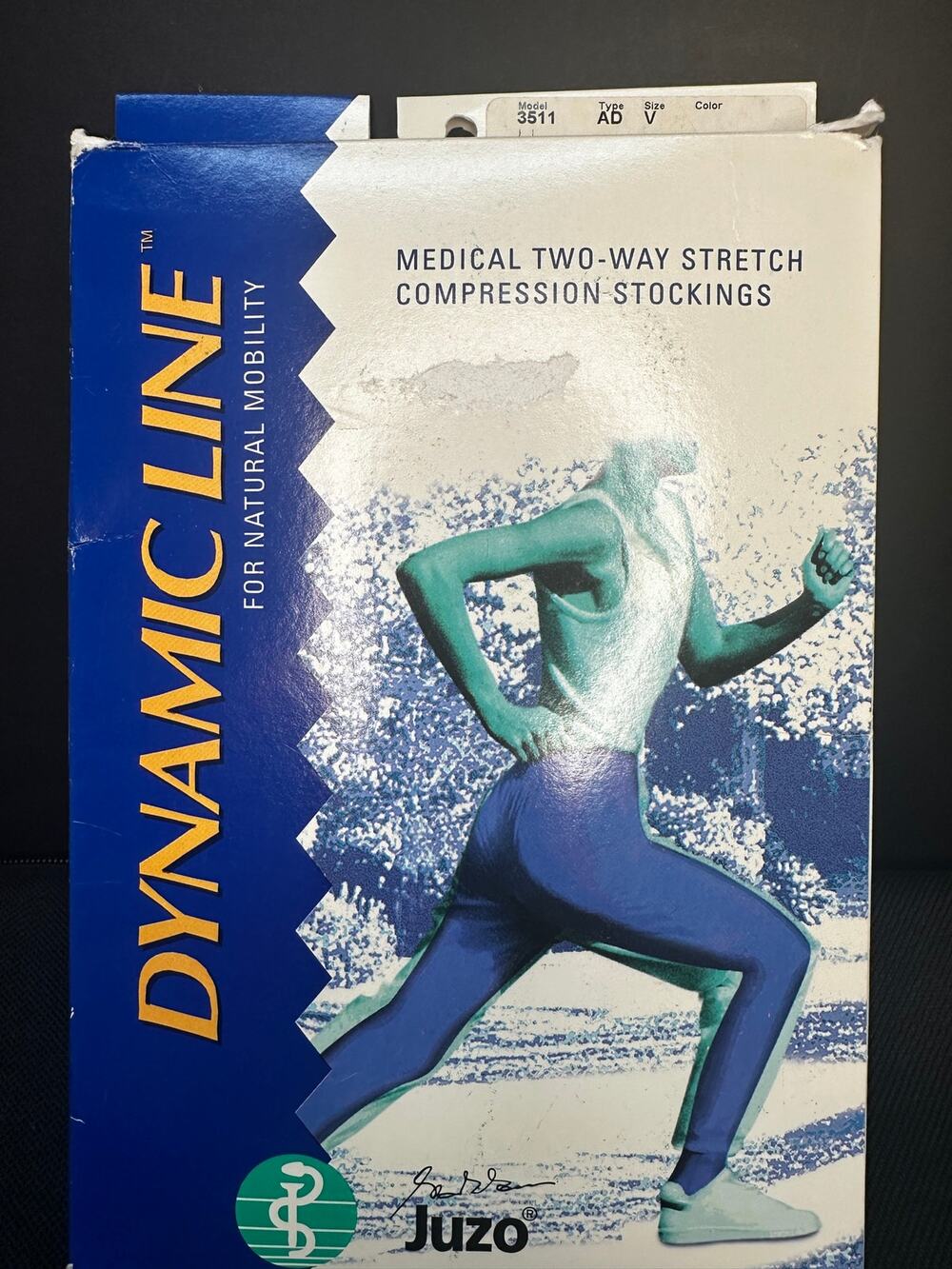 New Juzo Dynamic Line Medical 2-way below knee compression stockings Size XL/V